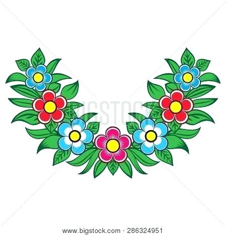 450x470 Polish Flowers Vector Graphic