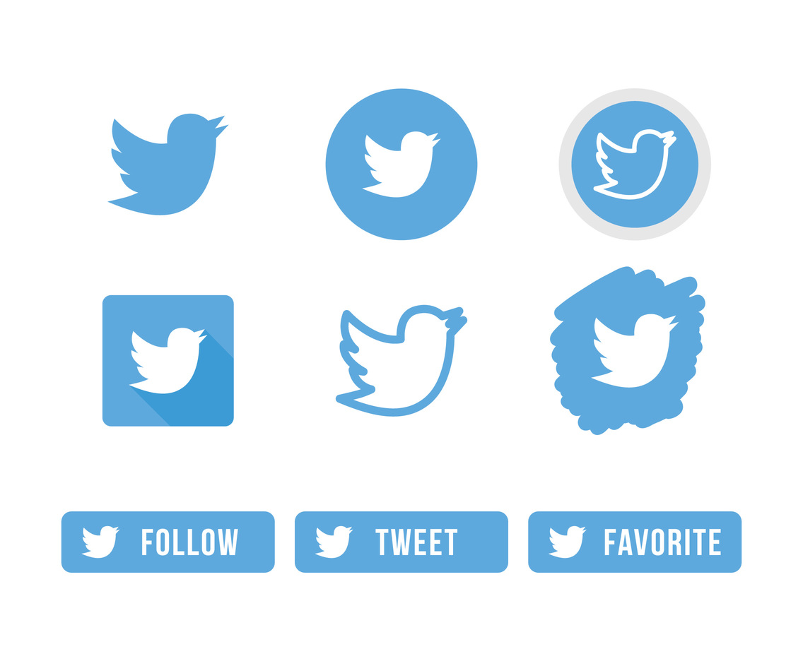 1136x936 Twitter Bird Icons Vector Art Graphics
