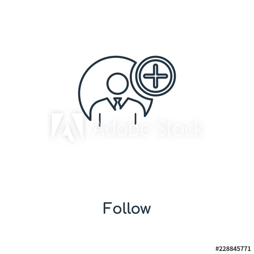 500x500 Follow Icon Vector