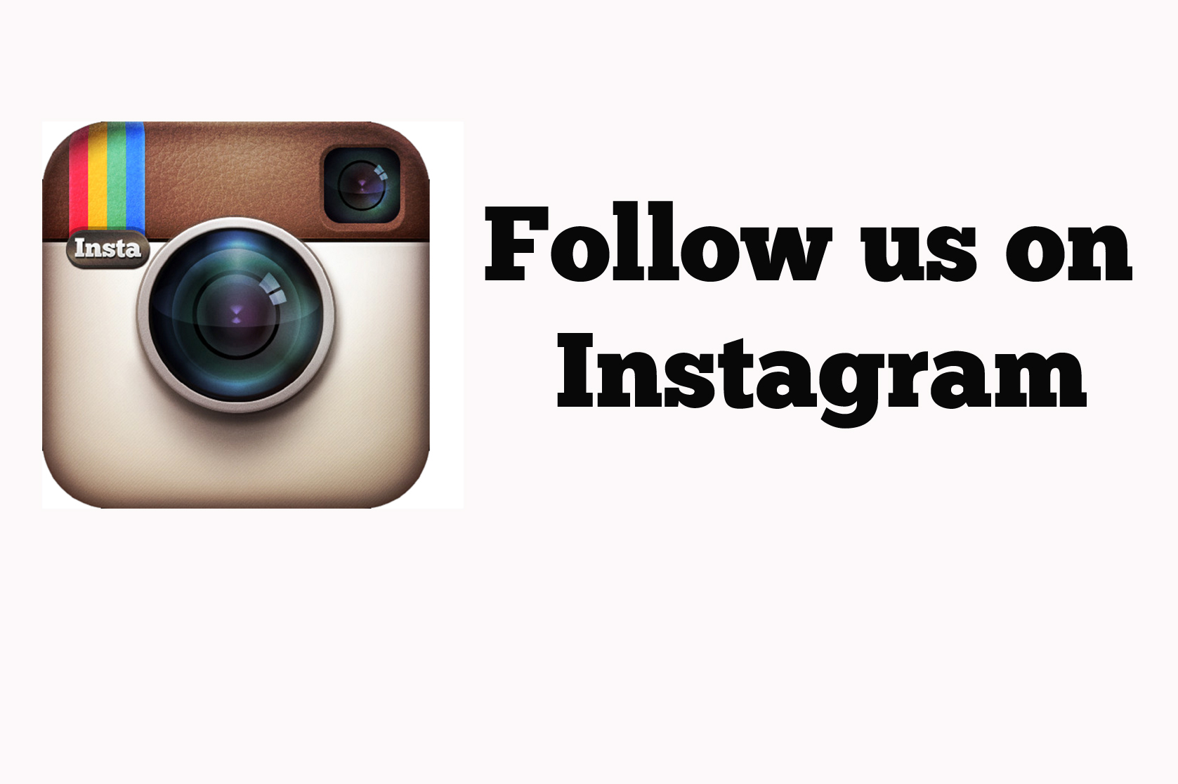 Follow Us On Instagram Vector