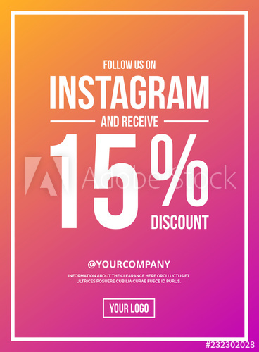 368x500 Follow Us On Instagram Sign Poster