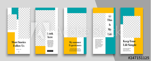 500x204 Editable Instagram Stories Template Streaming