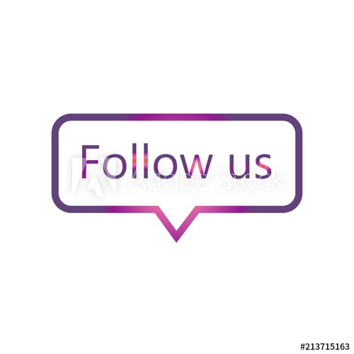 500x500 Follow Us Icon Vector Icon Simple Element Illustration Follow Us