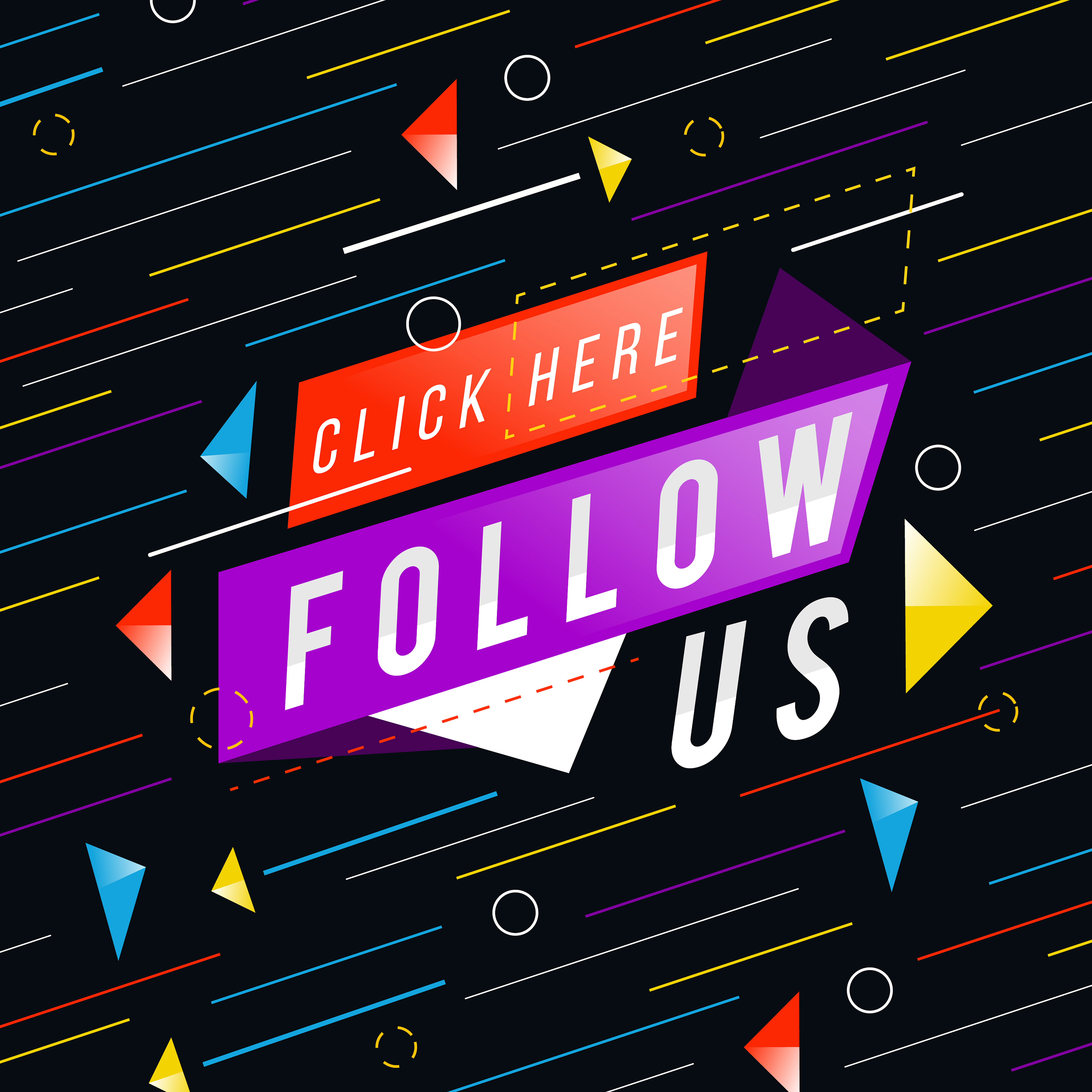 5000x5000 Vector Follow Us Background Konfest