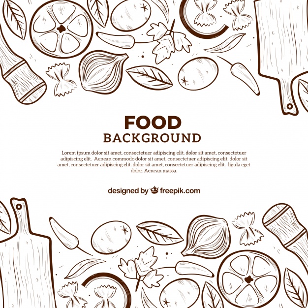 626x626 Food Background With Flat Design Vector Free Download