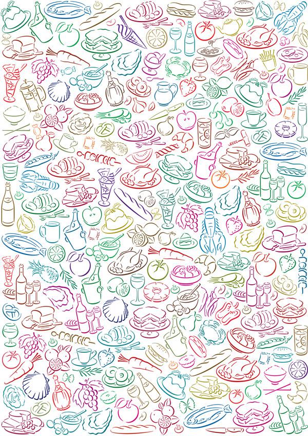 600x848 Lovely Food Background Vector