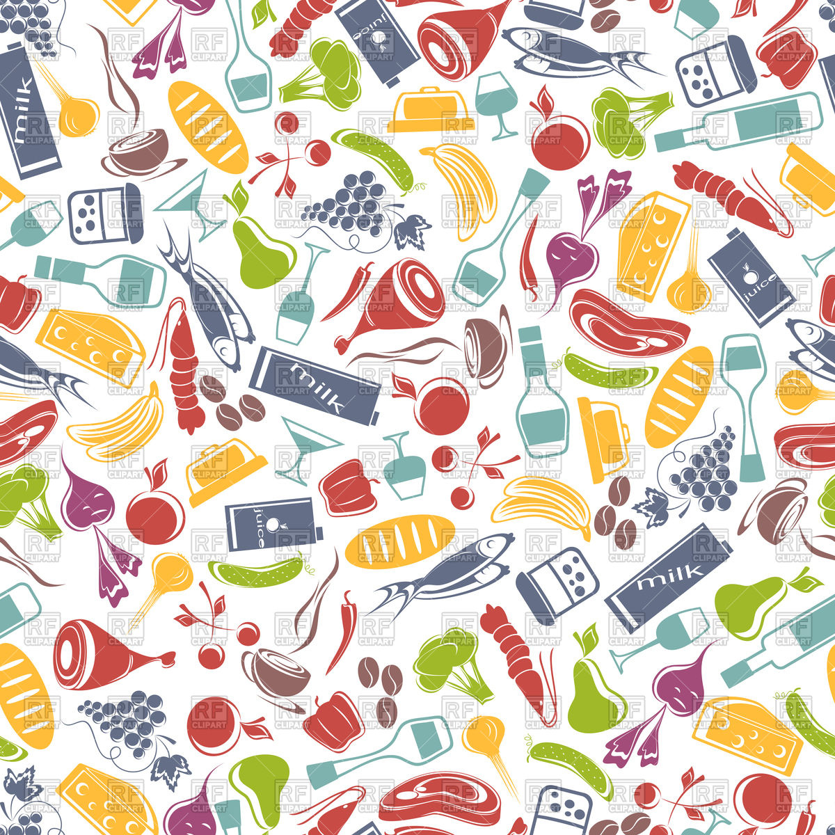 Food Background Vector at Vectorified.com | Collection of Food ...