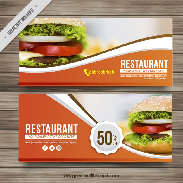626x626 Delicious Menu Discount Banners Free Vector Graficheskie Elementy
