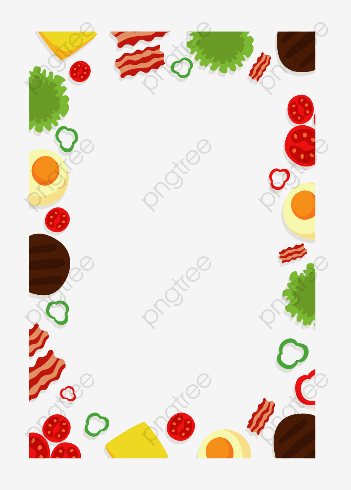 Food Border Vector at Vectorified.com | Collection of Food Border ...