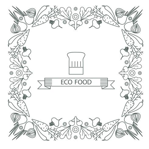490x490 Concept Of Healthy Food Frame, Border