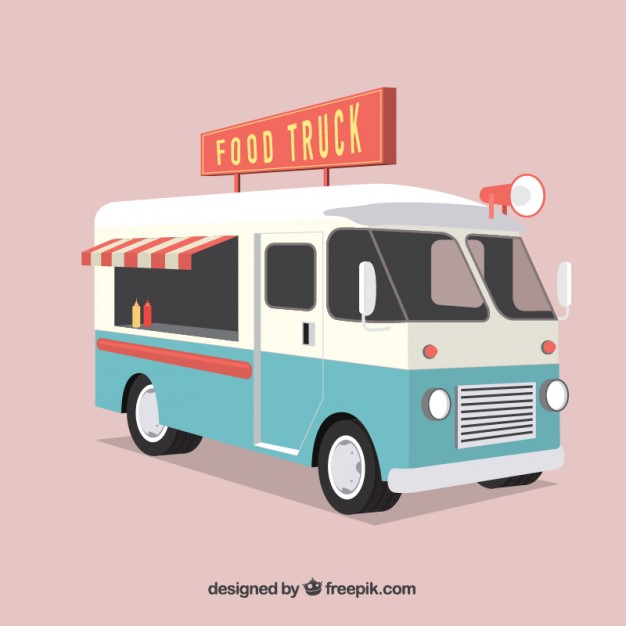 626x626 Retro Food Truck Vector Free Download