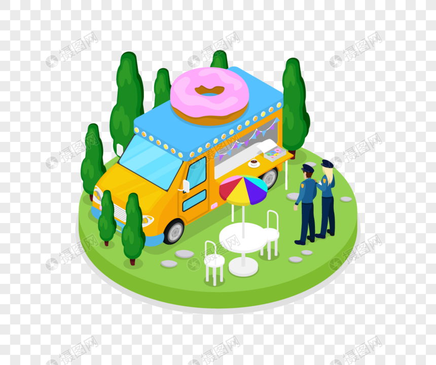 860x720 Scenic Spots Food Cart Vector Material Png Image Picture Free