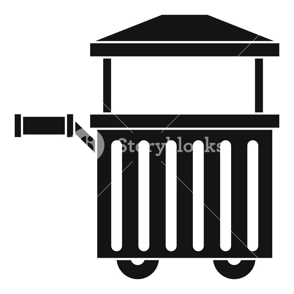 1000x1000 Street Food Cart Icon Simple Illustration Of Street Food Cart
