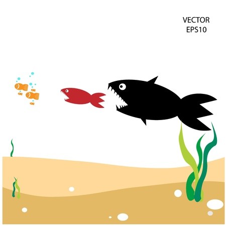 450x450 Food Chain, A Small Fish Is Food For Big Fish,metaphorical