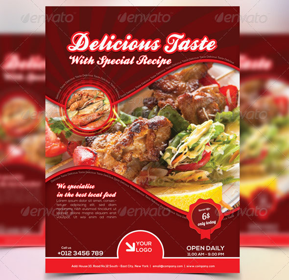 Food Flyer Vector Images 590x572 Food Flyer Vector Images