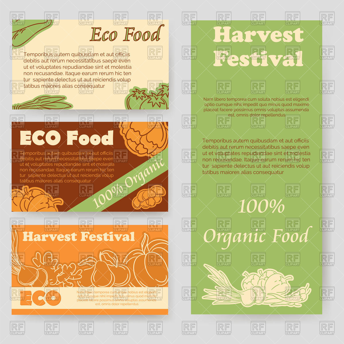 Harvest Festival And Eco Food Flyer Vector Image Of Objects 1200x1200 Harvest Festival And Eco Food Flyer Vector Image Of Objects