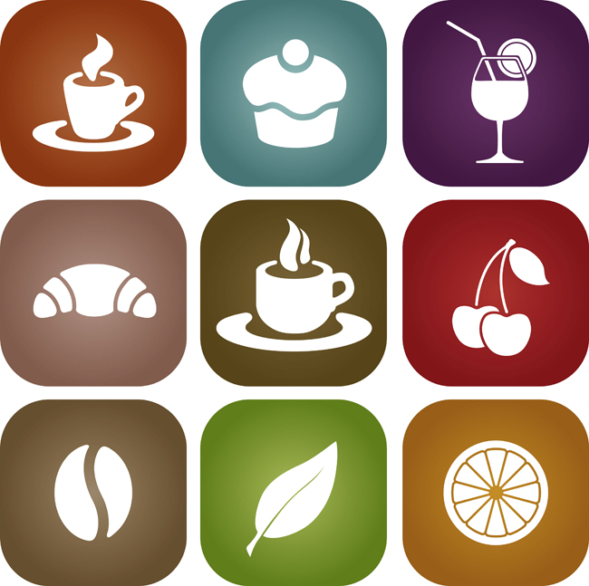 650x647 Simple Food Icon Vector Material