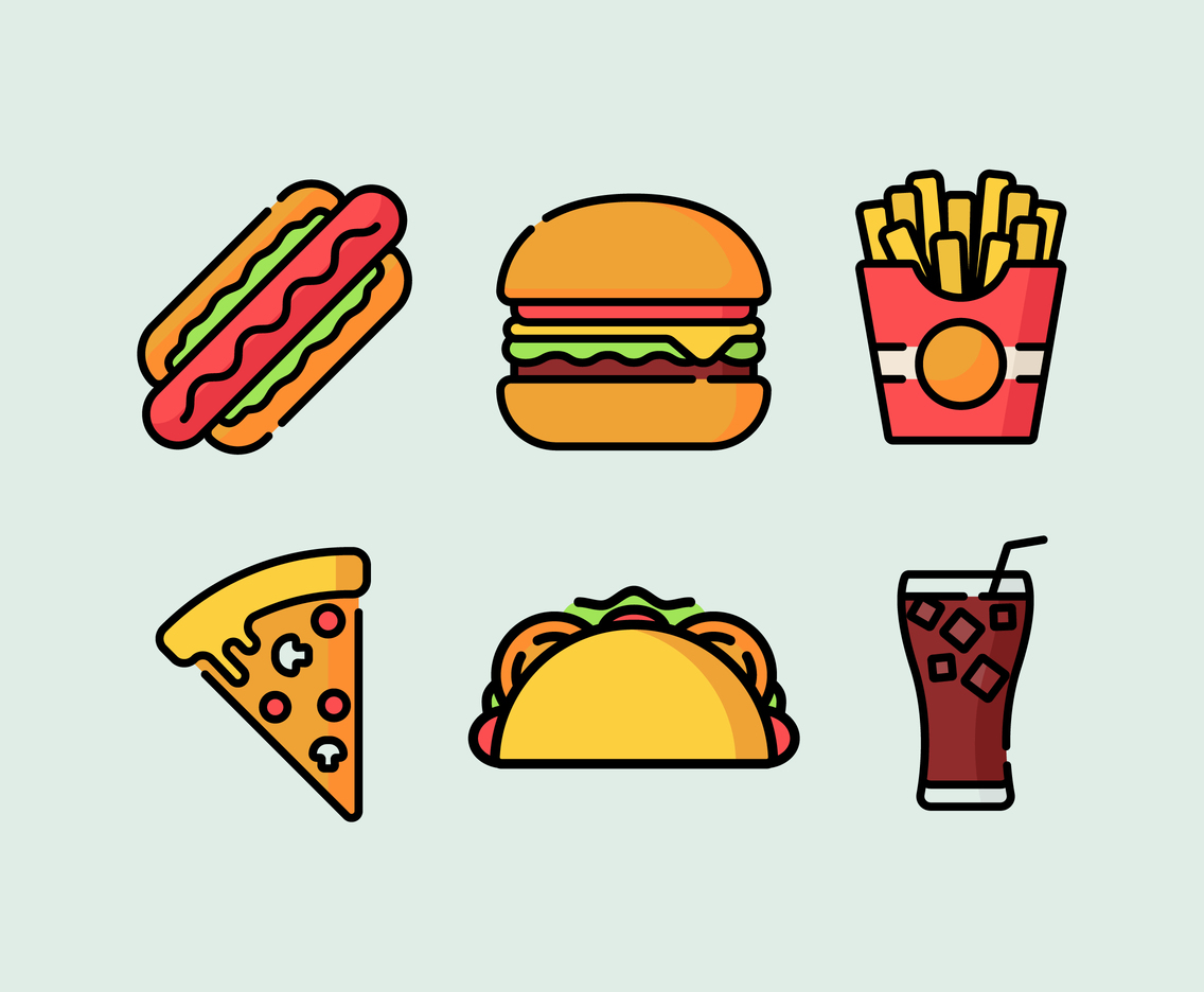 Food Icon Vector At Collection Of Food Icon Vector Free For Personal Use 