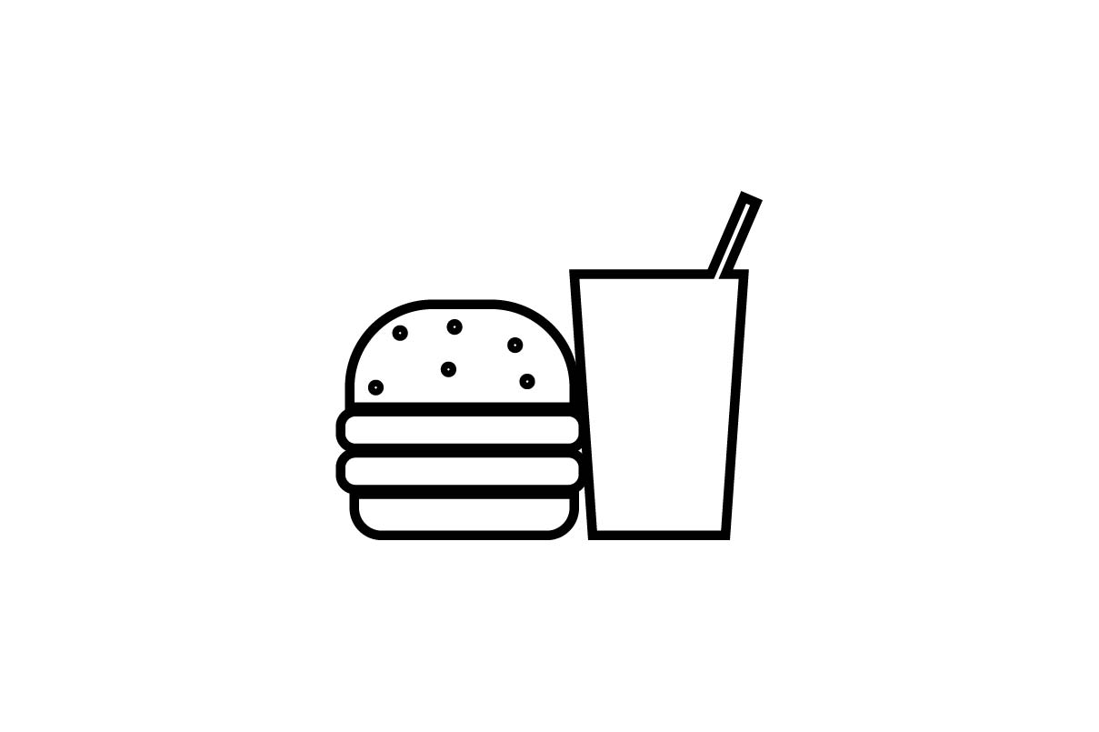 1209x805 Fast Food Icon Vector Graphic