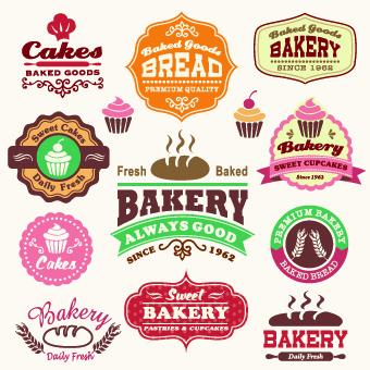 Vintage Food Logo With Labels Vector Free Download 340x340 Vintage Food Logo With Labels Vector Free Download