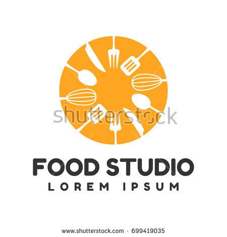 450x470 Food Studio Vector Logo Kitchen Tools Food Icon Cooking Logo