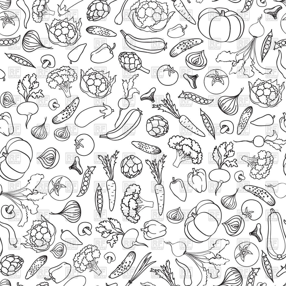 Food Pattern Vector at Collection of Food Pattern