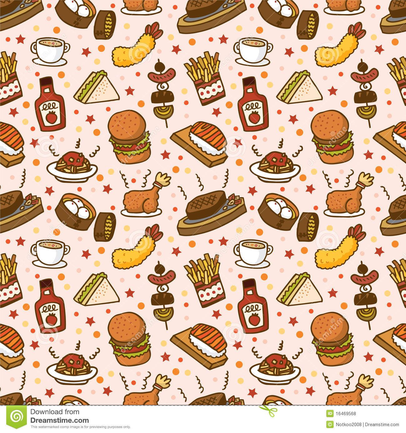 1300x1388 Food Pattern