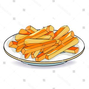 300x300 Set Of Food On Plate Vector Catchsplace