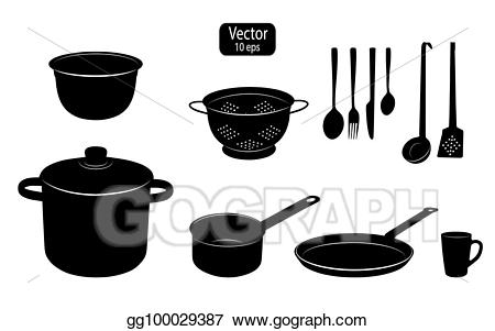 450x301 Kitchen Utensils Silhouette Png Kitchen Utensils For Cooking Food