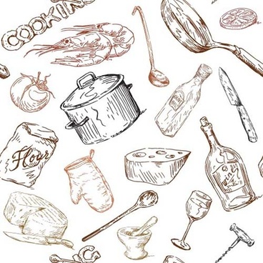368x368 Hand Drawn Food Free Vector Download