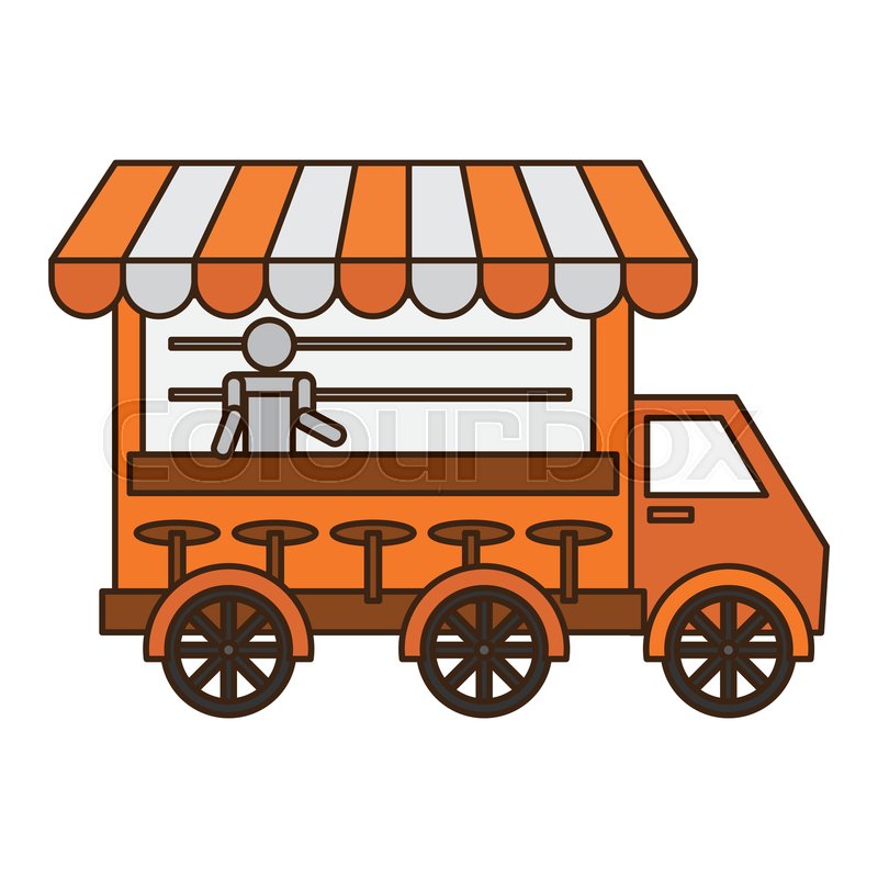 800x800 Food Truck Icon Image Vector Stock Vector Colourbox