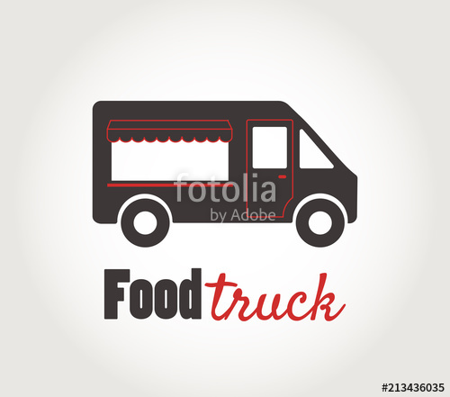 500x441 Food Truck Icon Logo Vector Illustration Stock Image And Royalty