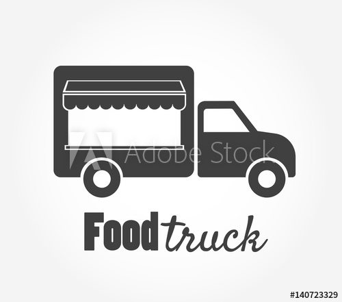 500x441 Food Truck Icon Simple Vector Illustration