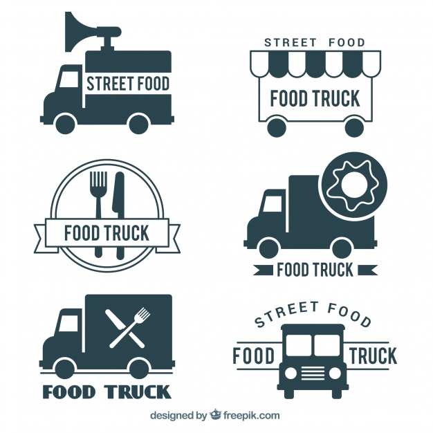 626x626 Food Truck Logo Design Vector Free Download