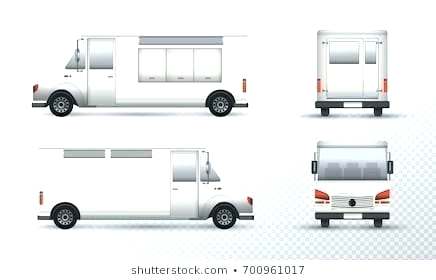 436x280 Food Truck Template For Car Advertising Vector Image Royalty Free