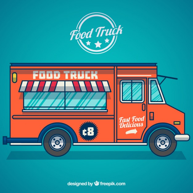 626x626 Food Truck Vector Free Download