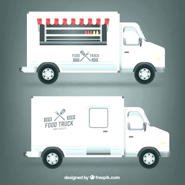 626x626 Food Truck Template Black Food Truck Vector Template Stock Free
