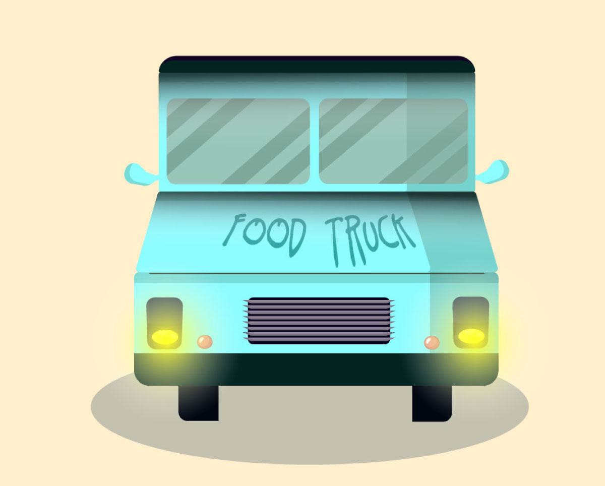 1200x964 Food Truck Vector