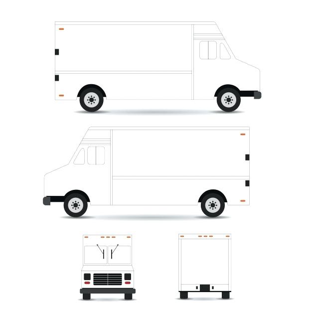 626x626 Food Truck Vector Template Premium Download Monster For Cake
