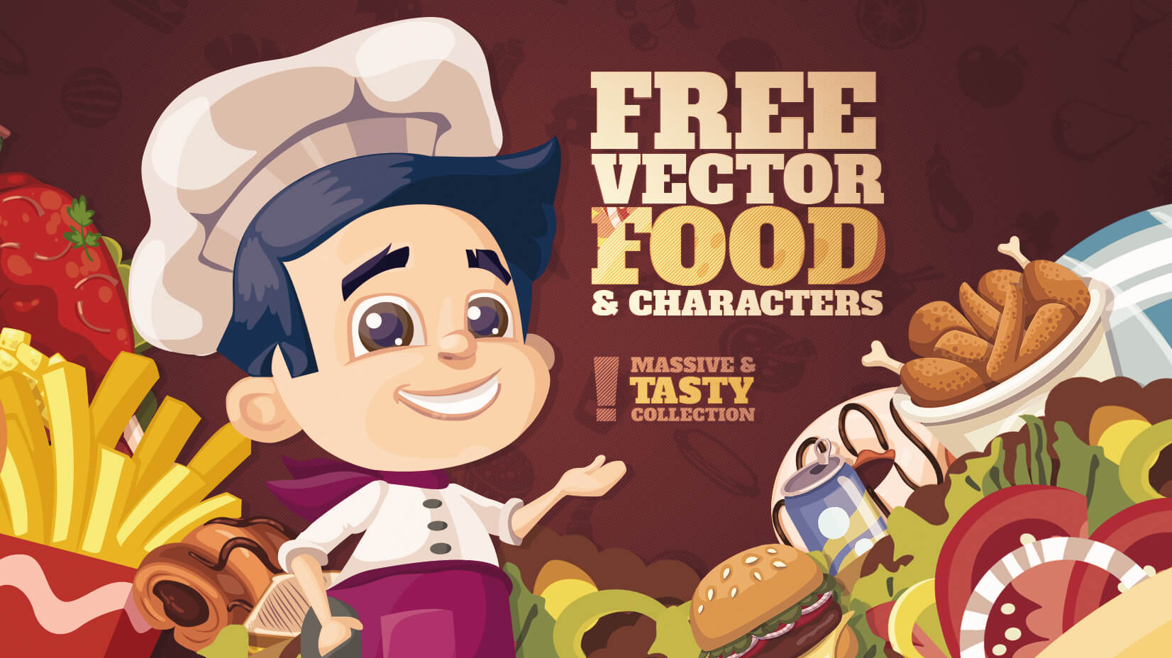 1652x928 Free Food Vector Graphics And Characters For Tasty Projects
