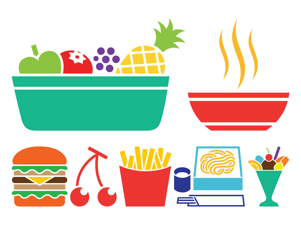 1024x765 Food Icon Set Vector Art Graphics