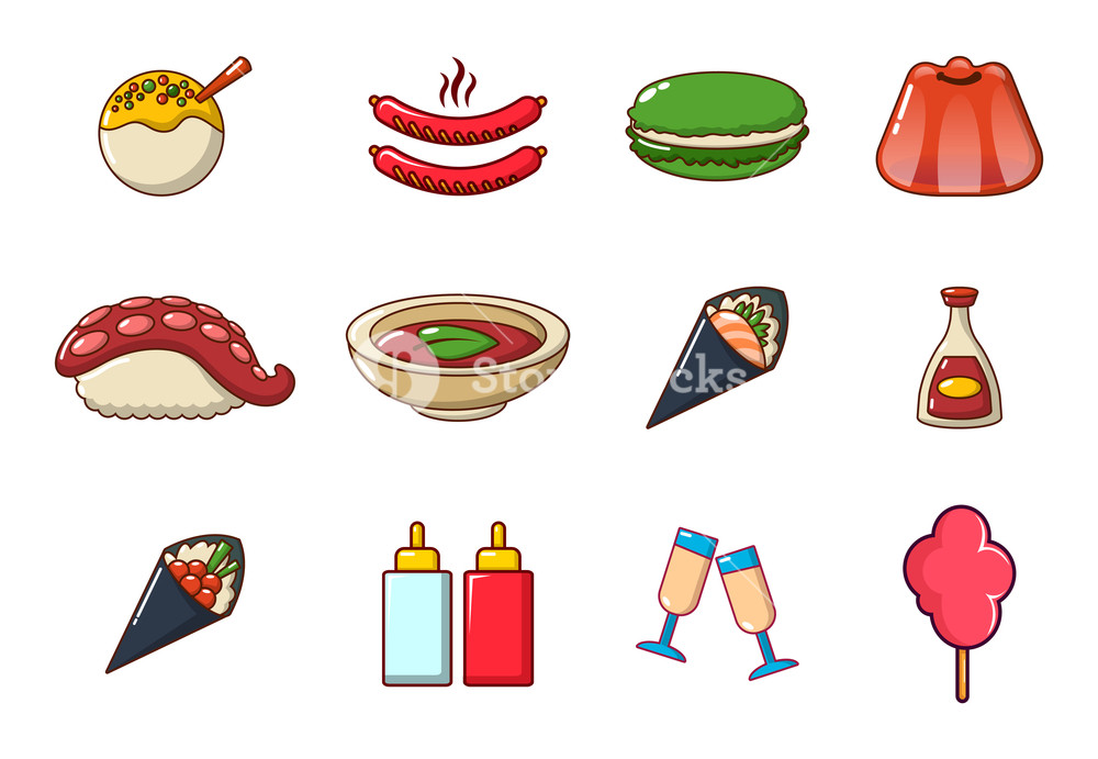1000x691 Food Icon Set Cartoon Set Of Food Vector Icons For Web Design
