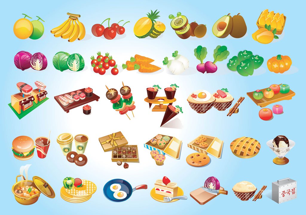 1024x721 Free Food Graphics Vector Art Graphics