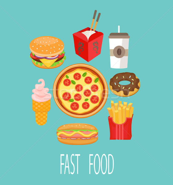 560x600 Fast Food, Vector Vector Illustration Tatsiana Strunets