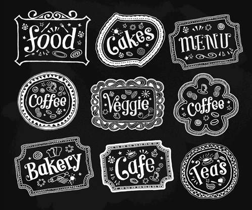 499x416 Black And White Food Labels Vector Free Vector In Encapsulated