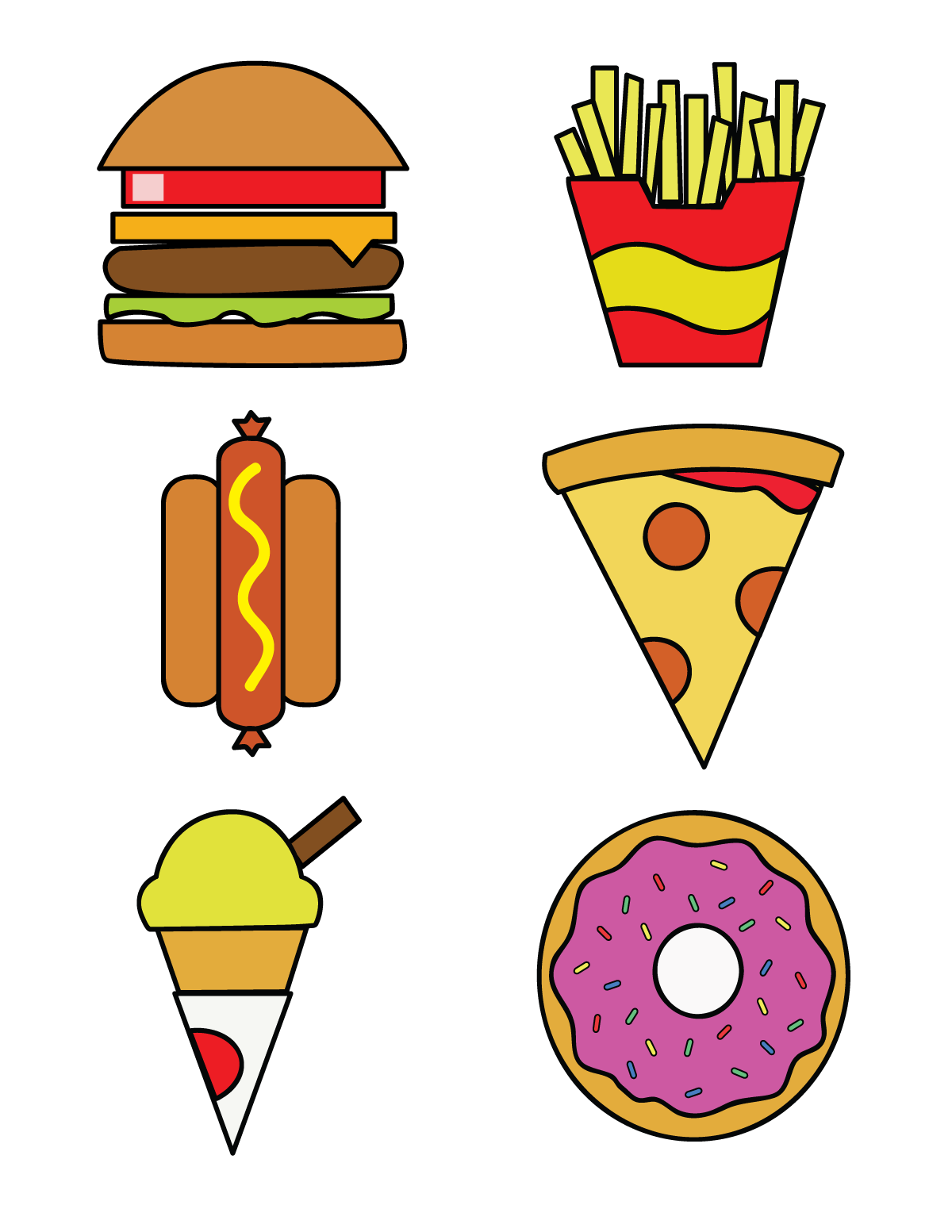 1200x1553 Free Fast Food Vector Graphics