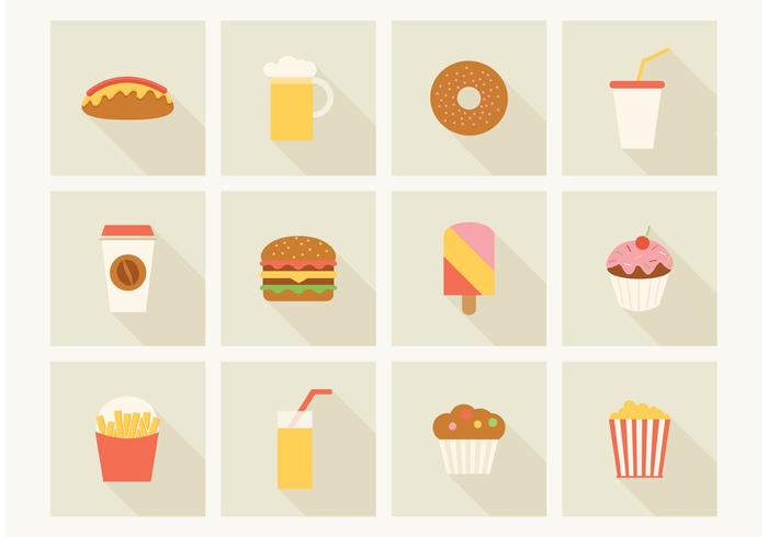 700x490 Free Fast Food Vector Icons