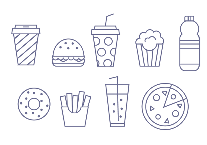 700x490 Fast Food Vector