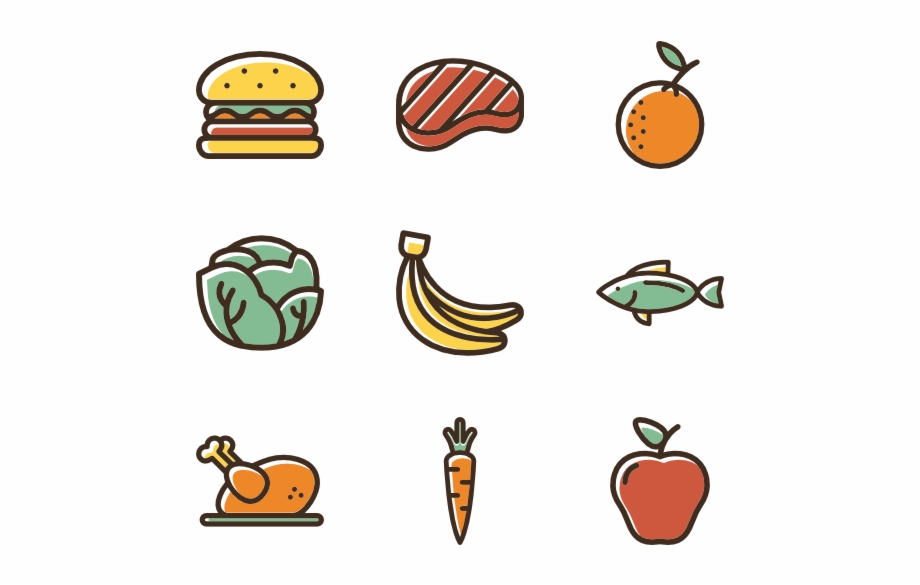 920x585 Linear Color Food Set