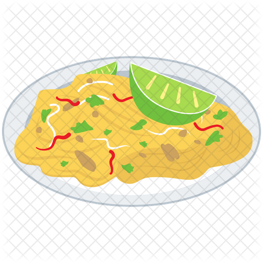 512x512 Thai Food Vector Icon Of Isometric Style